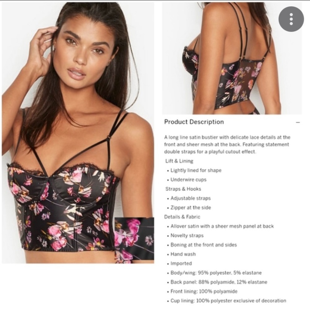 Victoria’s Secret bustier/corset top